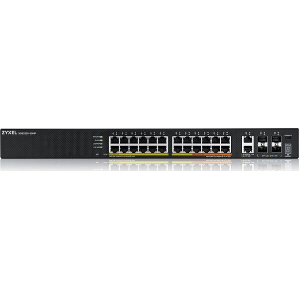 Access Point ZyXEL Punkt dostępu L3 24 porty PoE,10GbE RJ-45, 4 porty 10GbE SFP+ XGS2220-30HP-EU0101F