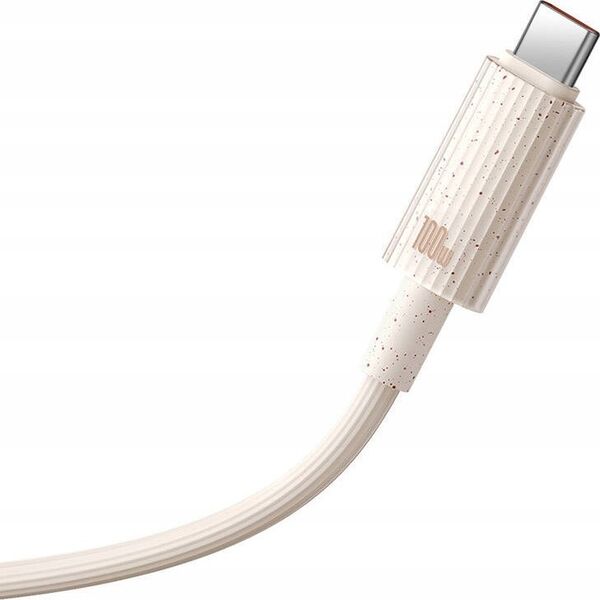 Kabel USB Baseus Baseus Habitat Series Fast Charging Cable USB to Type-C 100W 1m Wheat Pink