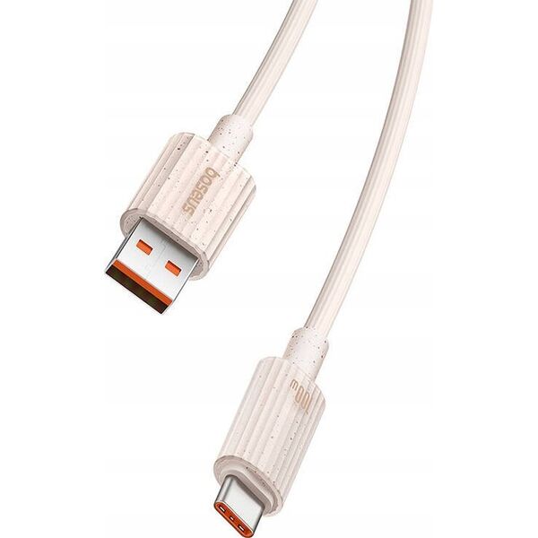 Kabel USB Baseus Baseus Habitat Series Fast Charging Cable USB to Type-C 100W 1m Wheat Pink