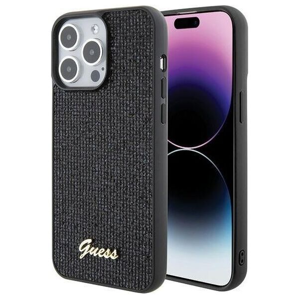 Guess Guess GUHCP15XPMSDGSK iPhone 15 Pro Max 6.7" czarny/black hardcase Disco Metal Script