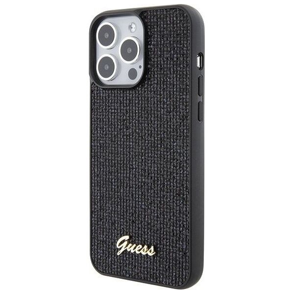 Guess Guess GUHCP15XPMSDGSK iPhone 15 Pro Max 6.7" czarny/black hardcase Disco Metal Script