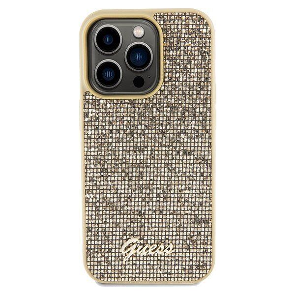 Guess Guess GUHCP14LPMSDGSD iPhone 14 Pro 6.1" złoty/gold hardcase Disco Metal Script