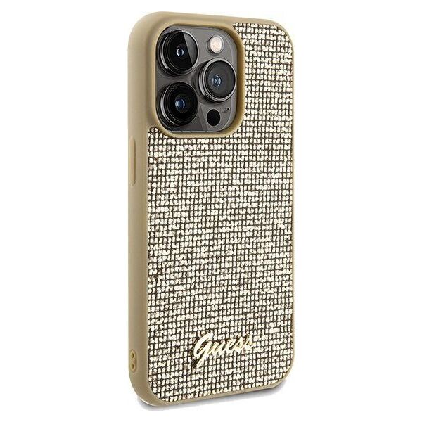 Guess Guess GUHCP14LPMSDGSD iPhone 14 Pro 6.1" złoty/gold hardcase Disco Metal Script