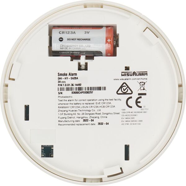 Dahua Technology Samodzielny detektor dymu WISUALARM by Dahua HY-SA20A
