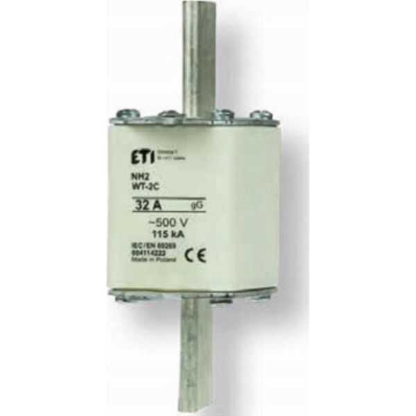 Etipo Wkładka topikowa ETI Polam NH2/WT-2C 004114507 gG 100A 500V G przemysłowa zwłoczna (wykończenie górnicze)