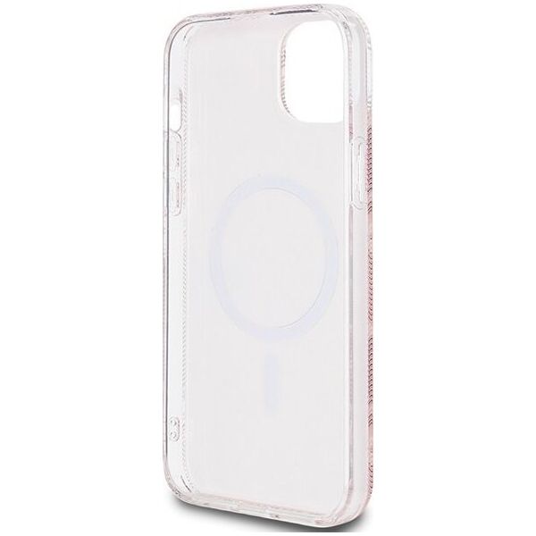 Guess Guess GUHMP15SHGCUSTGP iPhone 15 / 14 / 13 6.1" różowy/pink hardcase IML GCube MagSafe