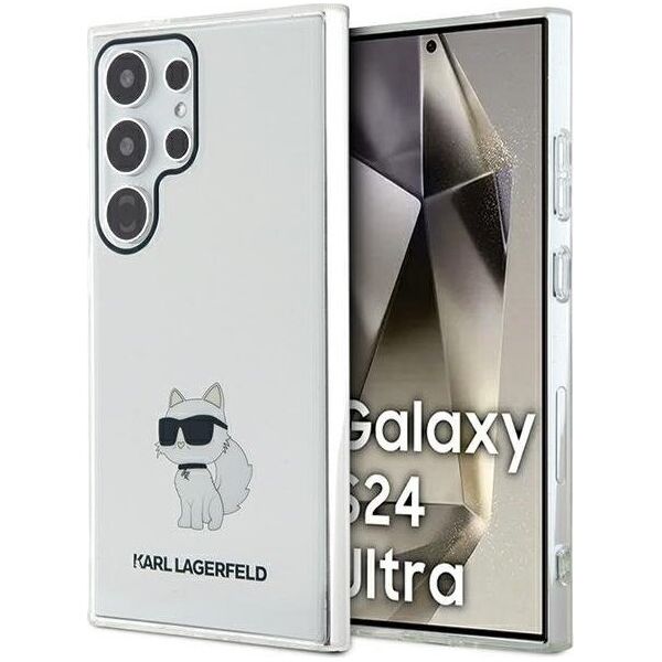 Karl Lagerfeld Etui Karl Lagerfeld KLHCS24LHNCHTCT Samsung Galaxy S24 Ultra hardcase IML Choupette transparent