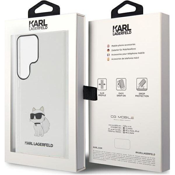 Karl Lagerfeld Etui Karl Lagerfeld KLHCS24LHNCHTCT Samsung Galaxy S24 Ultra hardcase IML Choupette transparent