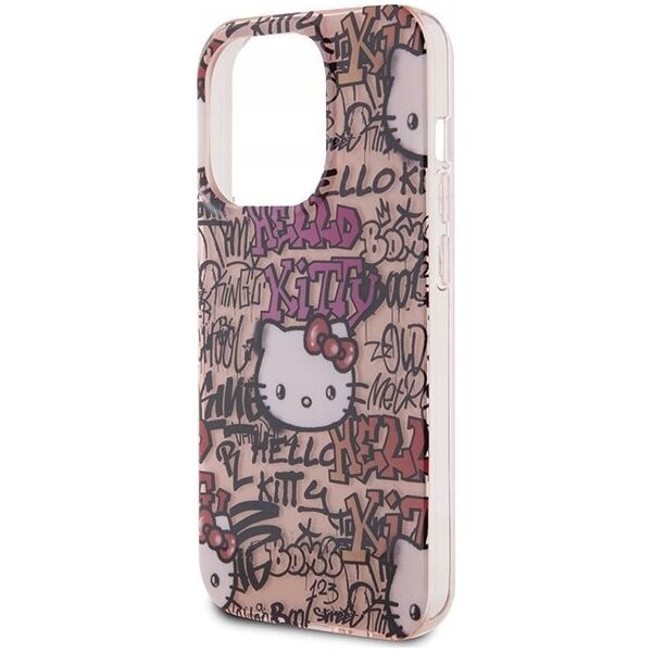 Sourcing Hello Kitty HKHCP13LHDGPTP iPhone 13 Pro / 13 6.1" pink/pink hardcase IML Tags Graffiti