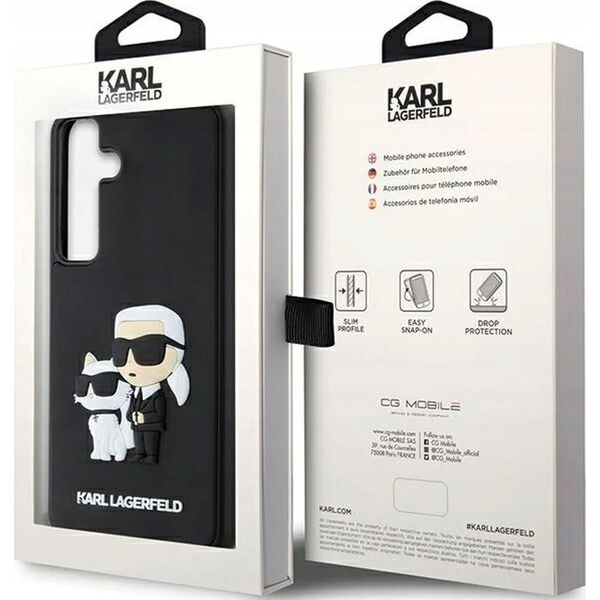 Karl Lagerfeld Karl Lagerfeld KLHCS24S3DRKCNK S24 S921 black/black hardcase 3D Rubber Karl&Choupette