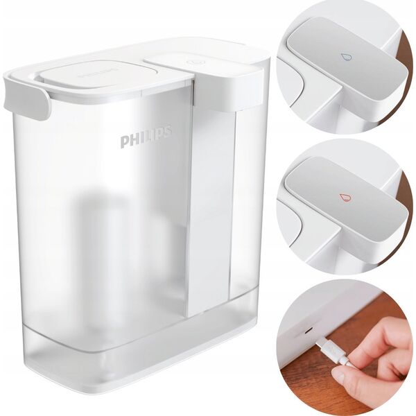 Dzbanek filtrujący Philips Philips AWP2980WH3/10 + filtry Softening+ 3 szt.