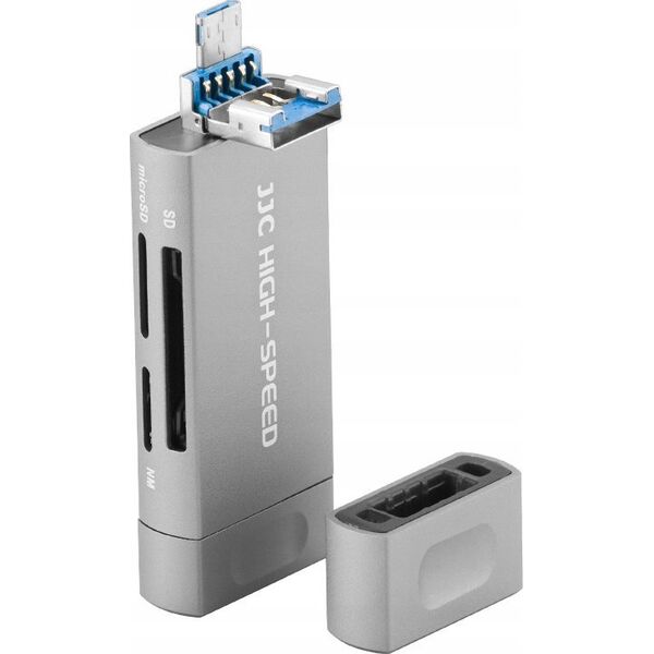 Czytnik JJC Czytnik kart pamięci JJC USB / USB-C SD, NM i microSD (SDXC, SDHC)
