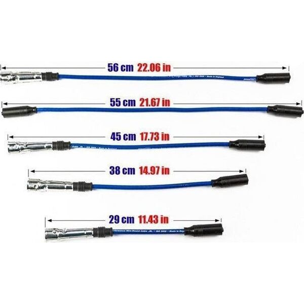 Powertec Przewody zapłonowe PowerTEC AUDI 80 VW GOLF JETTA PASSAT VENTO 84-99 Czerwone
