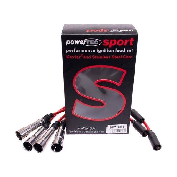 Powertec Przewody zapłonowe PowerTEC AUDI 80 VW GOLF JETTA PASSAT VENTO 84-99 Czerwone