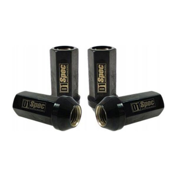 D1Spec Kute nakrętki Racing D1Spec Stal 12x1,5 Czarne