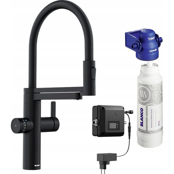 Bateria kuchenna Blanco Bateria drink.filter EVOL-S Pro czarny mat