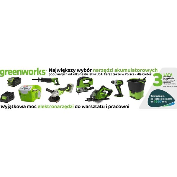 Greenworks 24V lampa robocza Greenworks G24WL 13484465 6952909078243