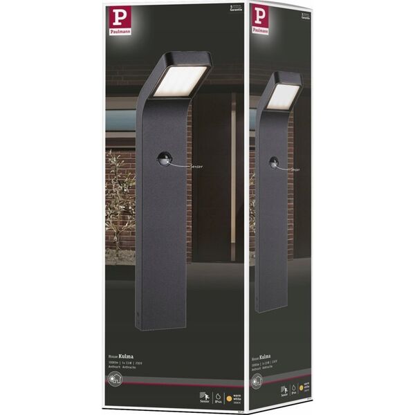 Paulmann Oprawa ogrodowa słupkowa KULMA LED 7.5W 500lm 500mm 3000K IP44 odporna na wodę morską 230V antracyt aluminium