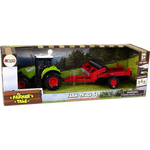 LeanToys Traktor dla Dzieci z Przyczepką Autko Farma