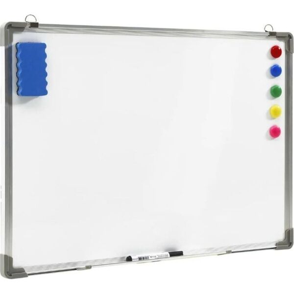 ExtraLink TABLICA MAGNETYCZNA BIAŁA SUCHOŚCIERALNA 120X90CM + AKCESORIA