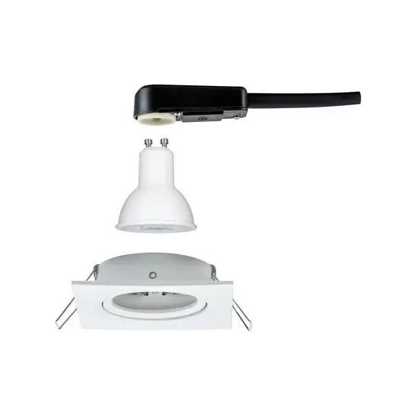 Paulmann Oprawa do wbudowania NOVA LED DIM wychylna GU10 6.5W 460lm 84x84mm 2700K IP23 230V biały mat