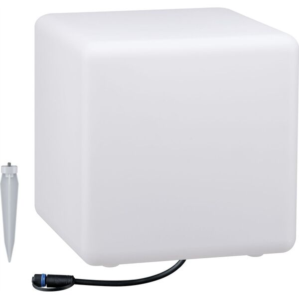 Lampa wisząca Paulmann Oprawa ogrodowa Plug & Shine CUBE 300x300 6.5W 3000K 575lm IP67 24V biały