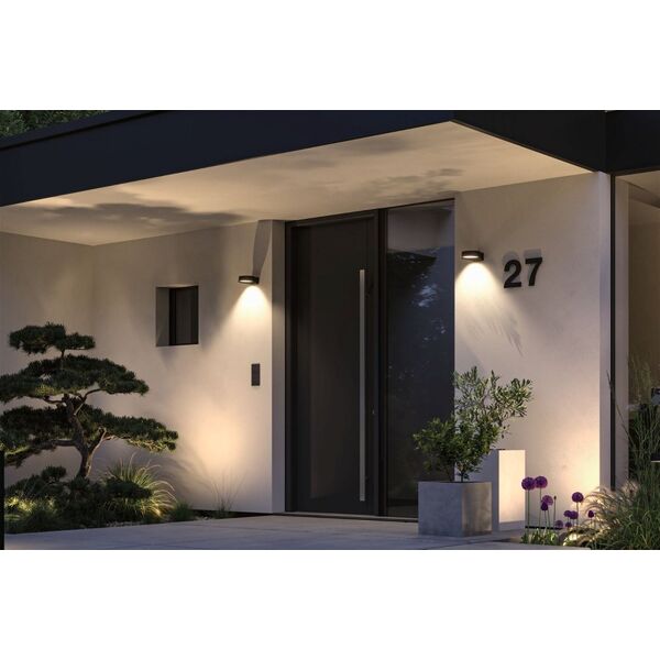 Kinkiet Paulmann Oprawa elewacyjna TRALIA LED max.10W E27 IP44 230V antracyt / aluminium