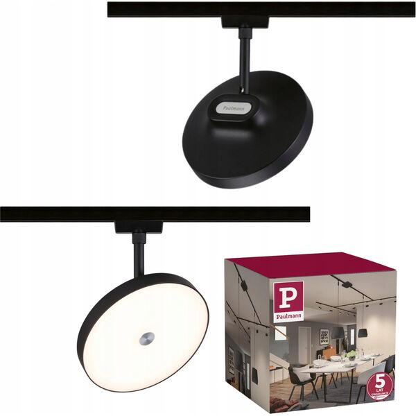 Paulmann Reflektor na szynoprzewód URail HILDOR LED DIM 15W 850lm 3000K 230V czarny matowy/ metal