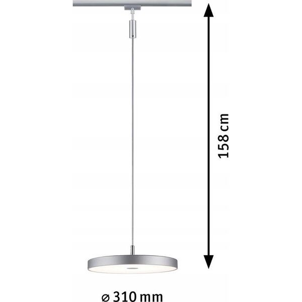 Paulmann Oprawa na szynoprzewód URail HILDOR LED DIM 15W 850lm 4000K 230V chrom matowy/ metal