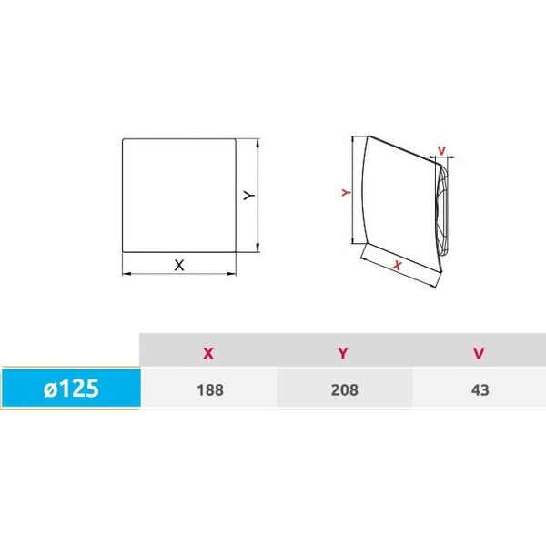 AWENTA Awenta System + PECB125M panel Escudo Fi125 czarny