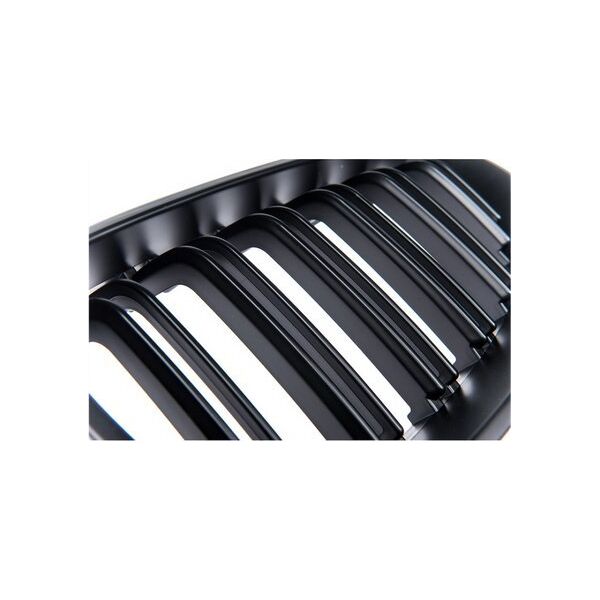 MTuning Grill sportowy podwójne żeberka Matt Black  BMW 5 (E60) Sedan (E61) Touring 2003-2010
