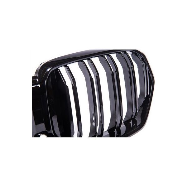 MTuning Grill sportowy podwójne żeberka Gloss Black BMW X6 G06 F96 2019-obecnie