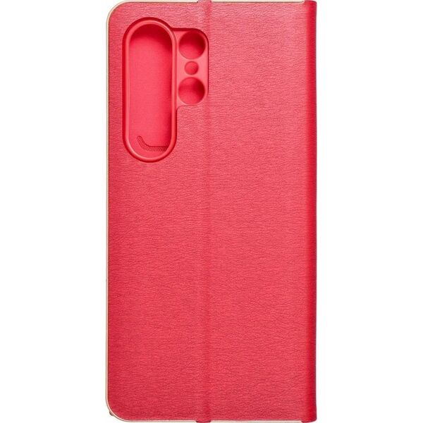 OEM Kabura LUNA Book Gold do SAMSUNG S24 Ultra czerwony