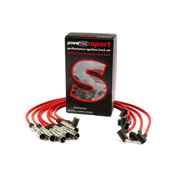 Powertec Przewody zapłonowe PowerTEC AUDI A2 A3 SKODA FABIA VW LUPO POLO 1.4 1.6L Czerwone