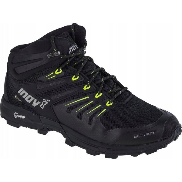 Buty trekkingowe męskie Inov-8 Inov-8 Roclite 345 GTX V2 001071-BKLM-M-01 Czarne 45,5