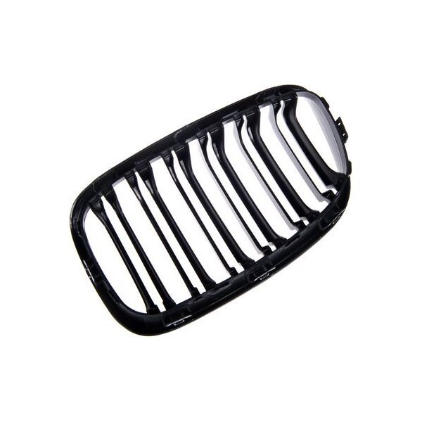 MTuning Grill sportowy podwójne żeberka Matt Black BMW 1 F20 F21 przed liftem 2011-2015