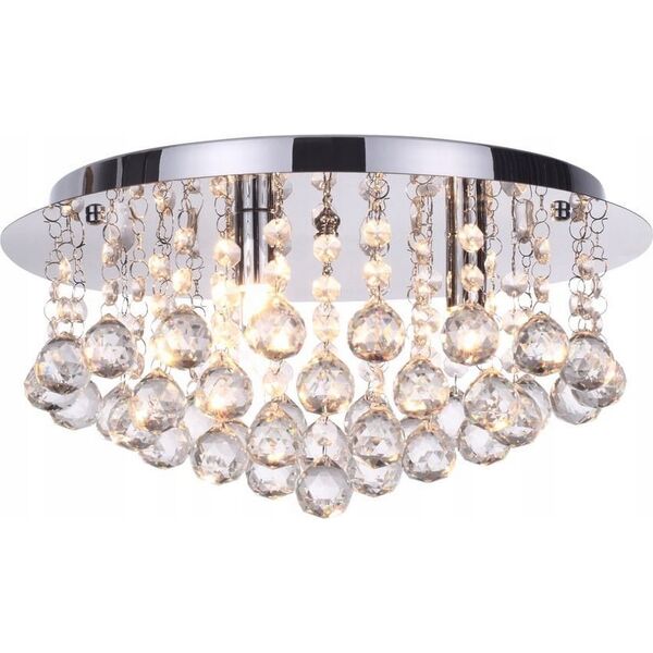 Lampa sufitowa Reality Plafon lampa sufitowa Reality Loona 3x33W G9 chrom / kryształ 622903-06