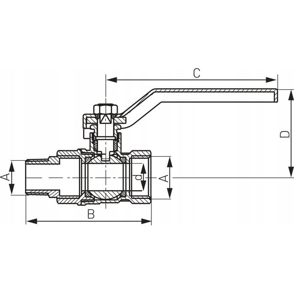 Ferro X KPS41 / FERRO / ZAW.KUL.WODA / STANDARD 5/4  WN RĄCZKA /