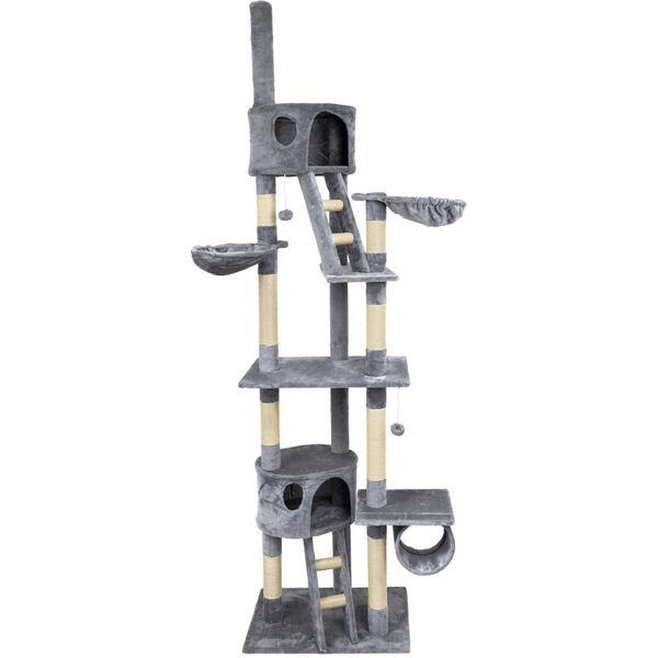 Funfit Didelė kačių draskyklė Funfit Home and Office, pilka, 220 cm