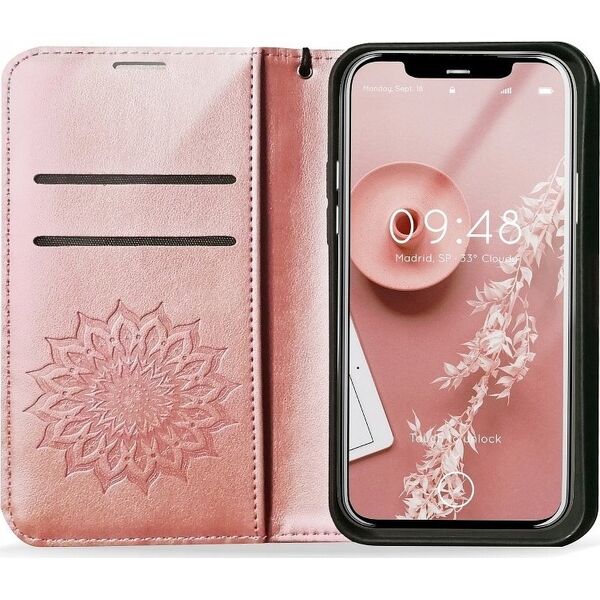 ForCell Kabura MEZZO Book do SAMSUNG A35 5G mandala złoty róż