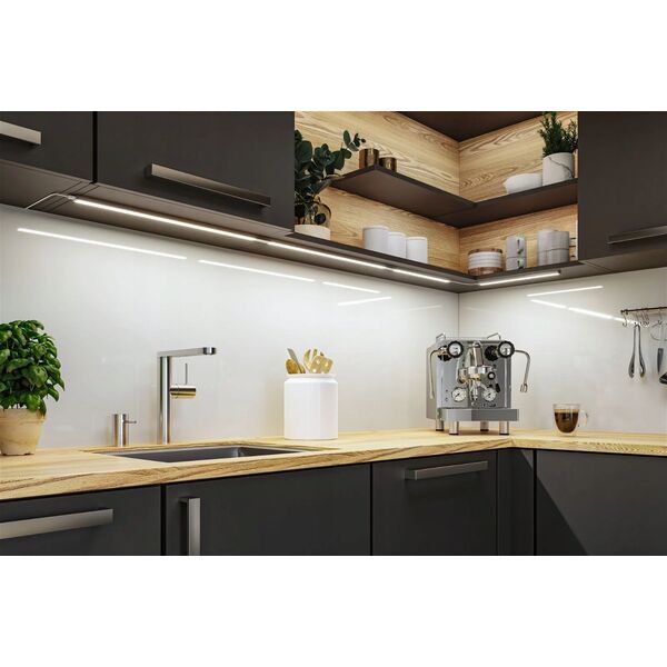 Paulmann Zestaw opraw podszafkowych SET LINE DIM PIR 2x6W 2x500lm 550mm 3000K 230V chrom matowy / aluminium