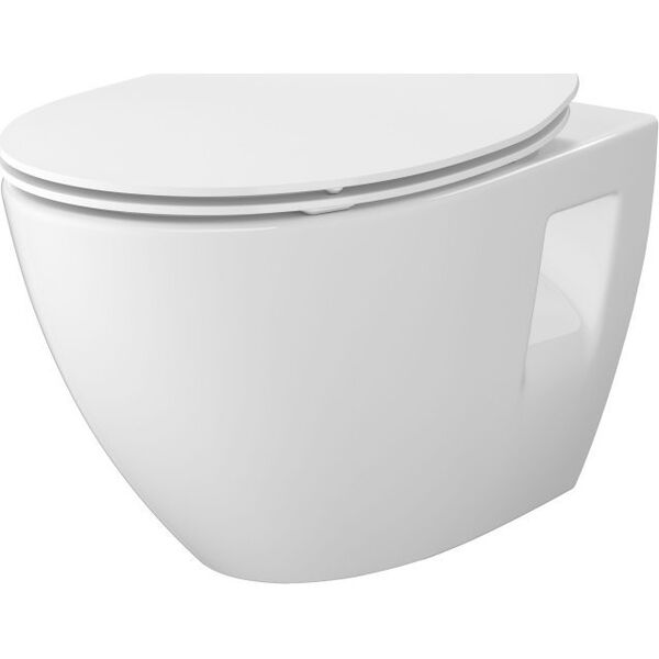 Miska WC S701-724 B904 / MODUO / PLUS OVAL / MISKA WISZĄCA / DESKA SLIM DUROPLAST