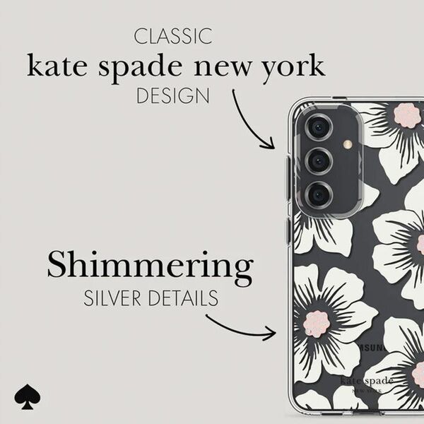 Kate Kate Spade New York Protective Case - Etui Samsung Galaxy S24 (Hollyhock Cream)