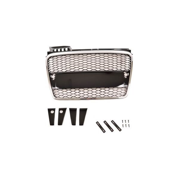 MTuning Grill sportowy Chrome & Gloss Black AUDI A4 B7 2004-2008
