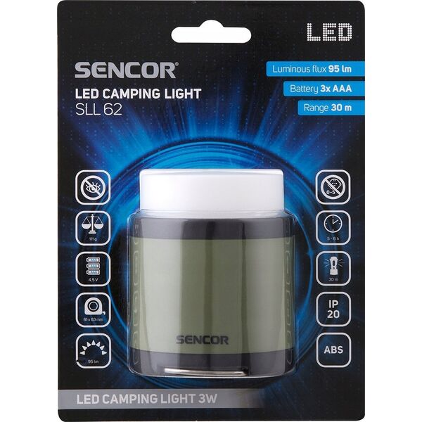 Latarka Sencor SLL 62 CAMPING FLASHLIGHT 3W xAAA SENCOR