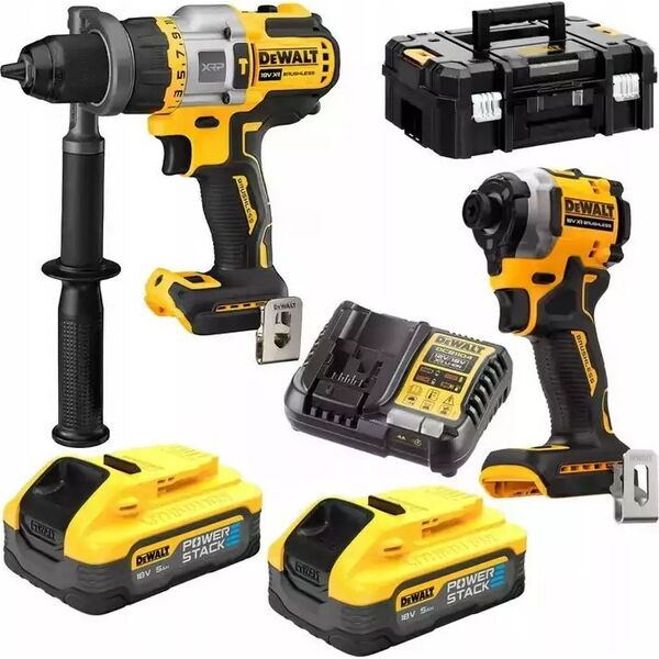 Zestaw elektronarzędzi Dewalt 18v xr zestaw dcd999 dcf850 2x5ah ps
