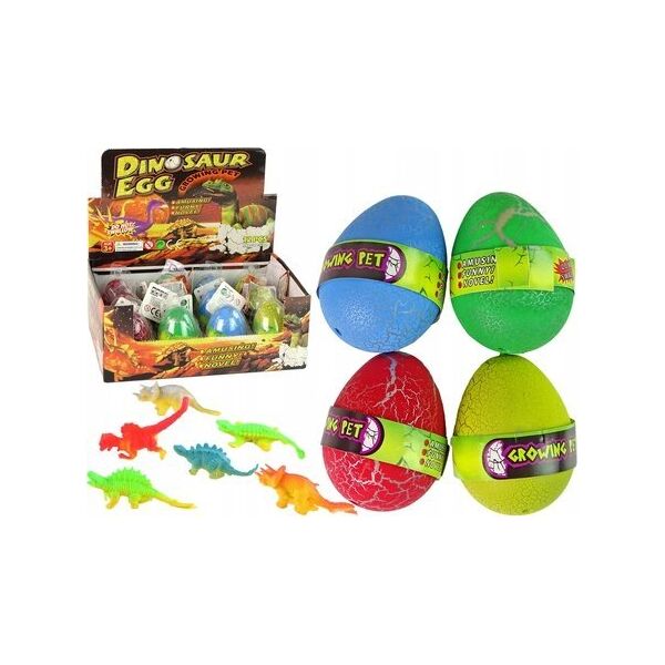 LeanToys Wykluwające się Magiczne Jajko Dinozaura Rosnące 6 cm Kolorowe