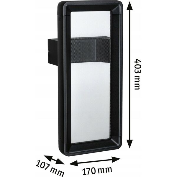 Kinkiet Paulmann Oprawa elewacyjna REANA LED 6W IHF 3000K 260lm IP44 230V antracyt / metal