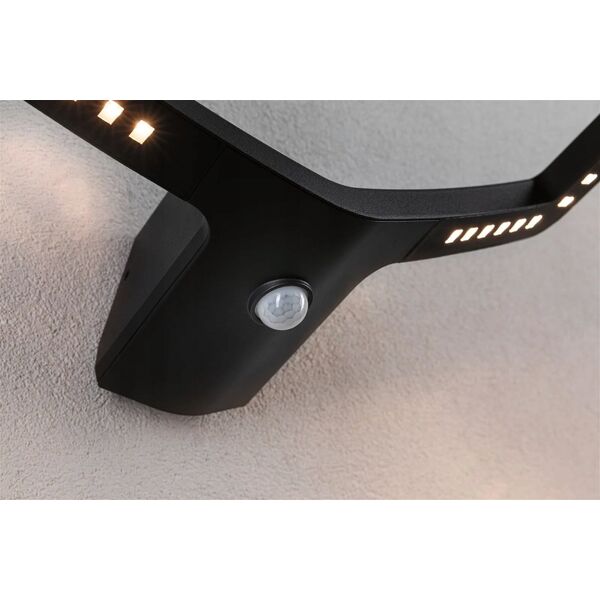Kinkiet Paulmann Oprawa elewacyjna ALARA LED 10W 450lm 3000K czujnik ruchu i zmierzchu IP44 230V antracyt / aluminium