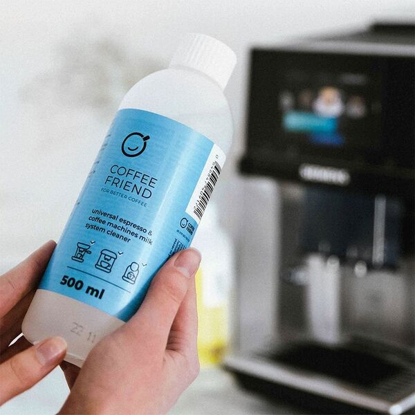UNIWERSALNY ŚRODEK DO CZYSZCZENIA SYSTEMU MLECZNEGO DO EKSPRESÓW I ZAPARZACZY COFFEE FRIEND FOR BETTER COFFEE 500 ML